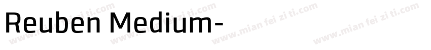 Reuben Medium字体转换